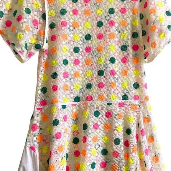 Ter et Bantine Multicolor Dot Knit Dress Cream 38 Made in Italy - Picture 11 of 16